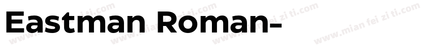 Eastman Roman字体转换